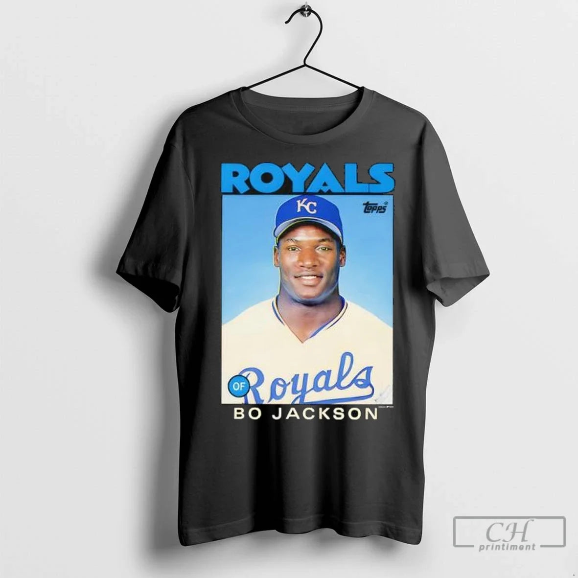 Bo Jackson Kansas City Royals 1986 Topps Baseball Card Player T Shirts Unisex T-shirt, Sweatshirt, Hoodie, Long Sleeve Tee - T-Shirt, Sweatshirt, Hoodie