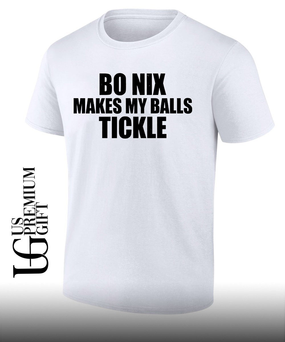 Bo Nix Makes My Balls Tickle shirt Unisex T-shirt, Sweatshirt, Hoodie, Long Sleeve Tee - T-Shirt, Sweatshirt, Hoodie
