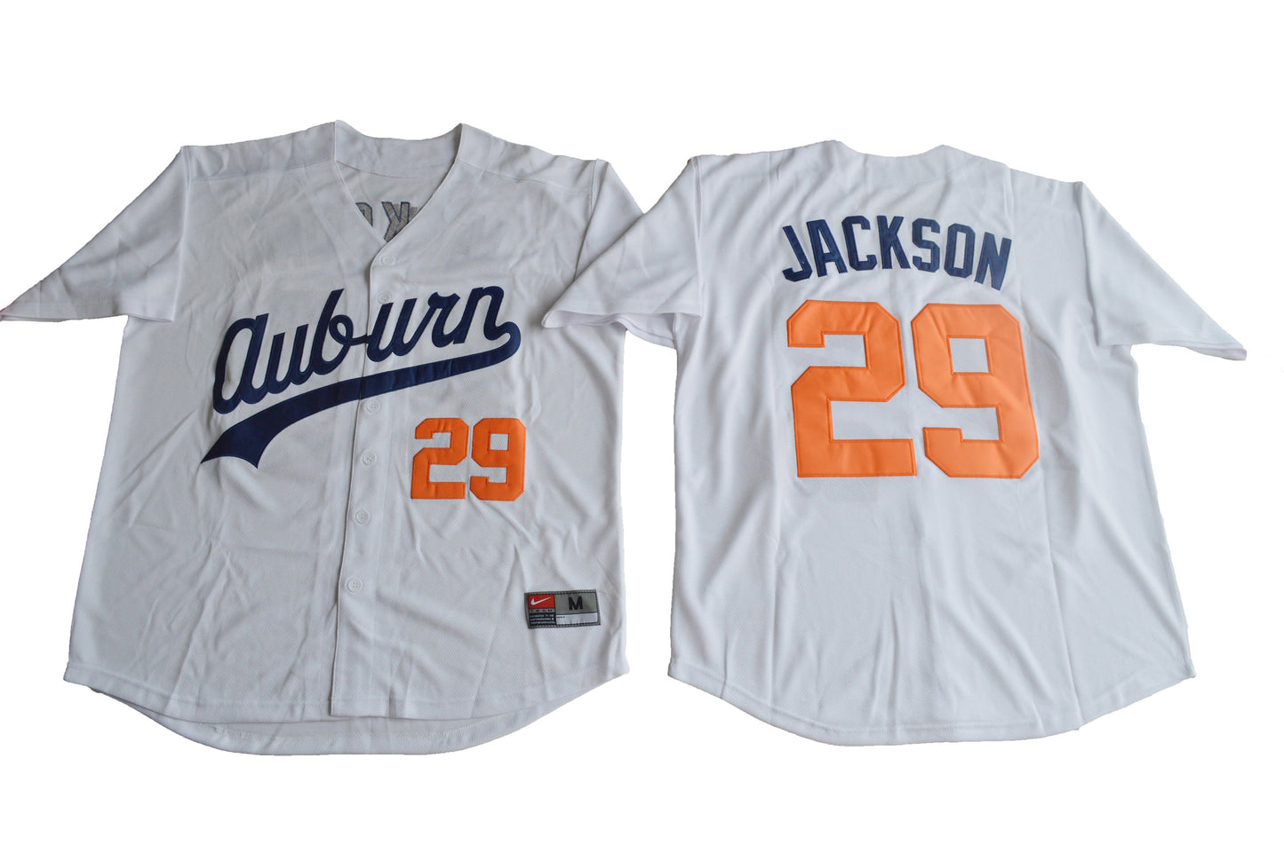 Bo Jackson 29 White Baseball College Football Jersey football jersey product view 1