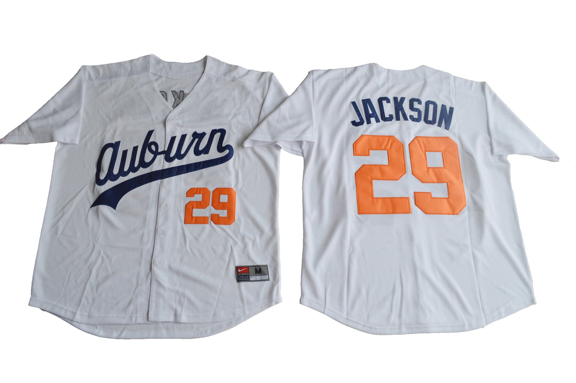 Bo Jackson 29 White Baseball College Football Jersey football jersey product view 1