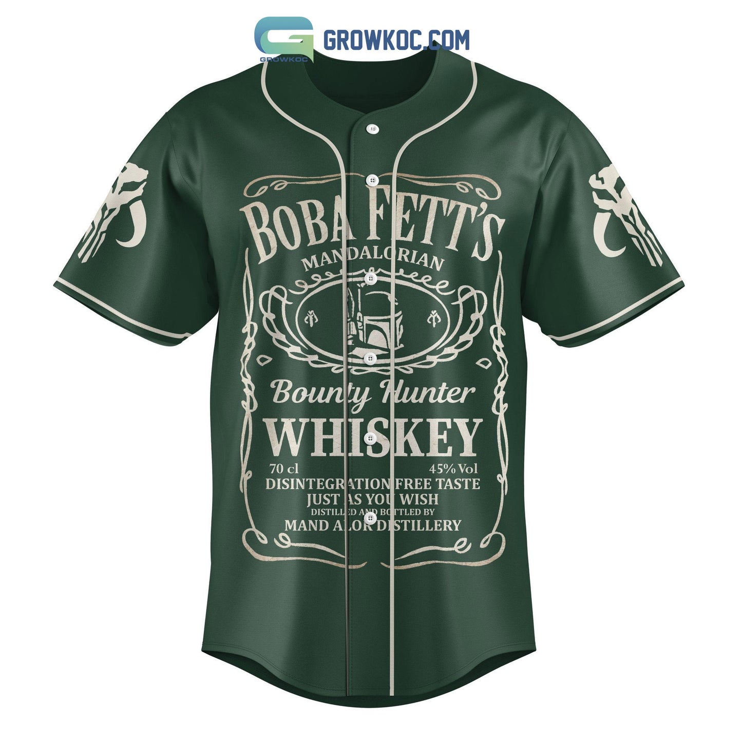 Boba Fett’s Mandalorian Personalized Baseball Jersey baseball jersey product view 2