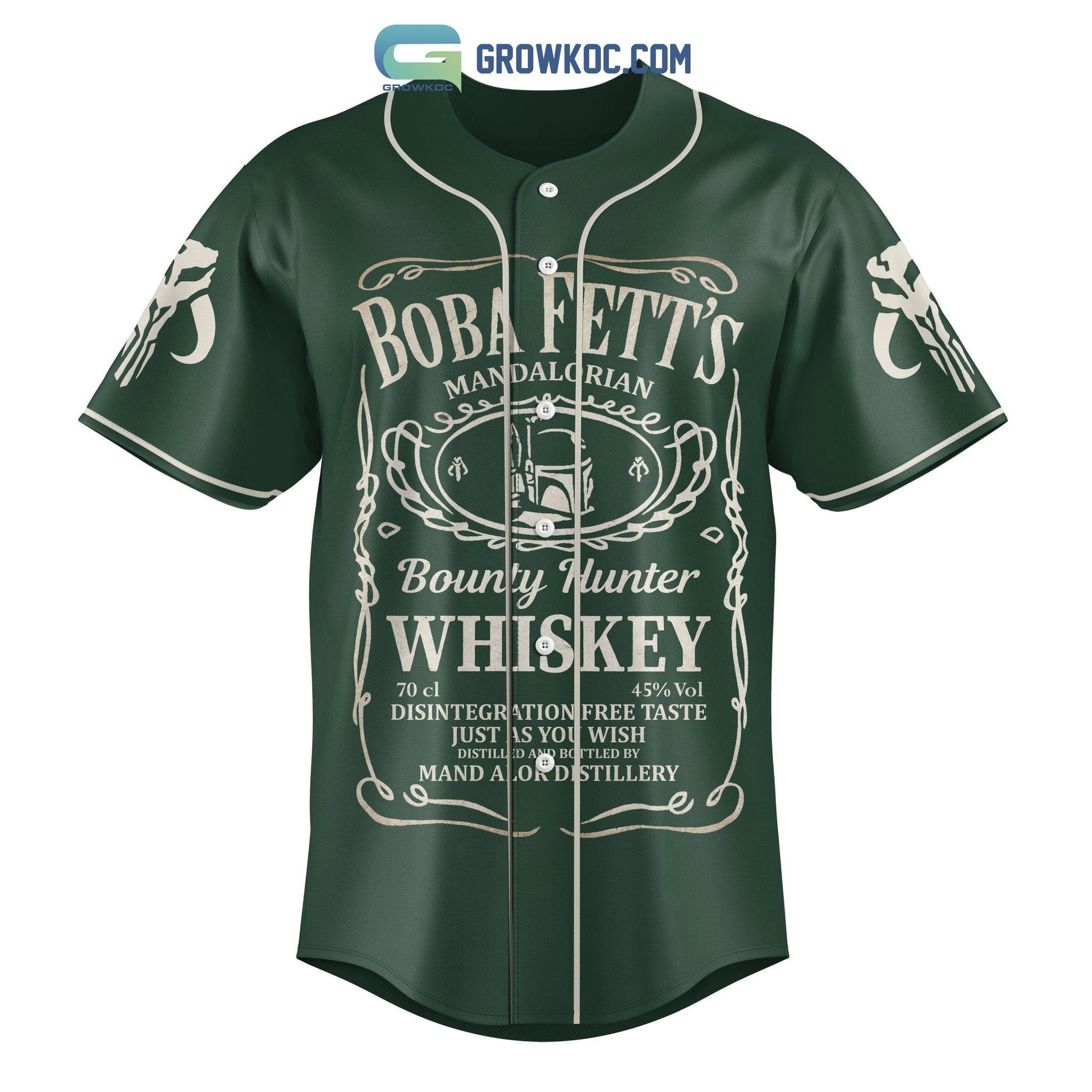 Boba Fett’s Mandalorian Personalized Baseball Jersey baseball jersey product view 2