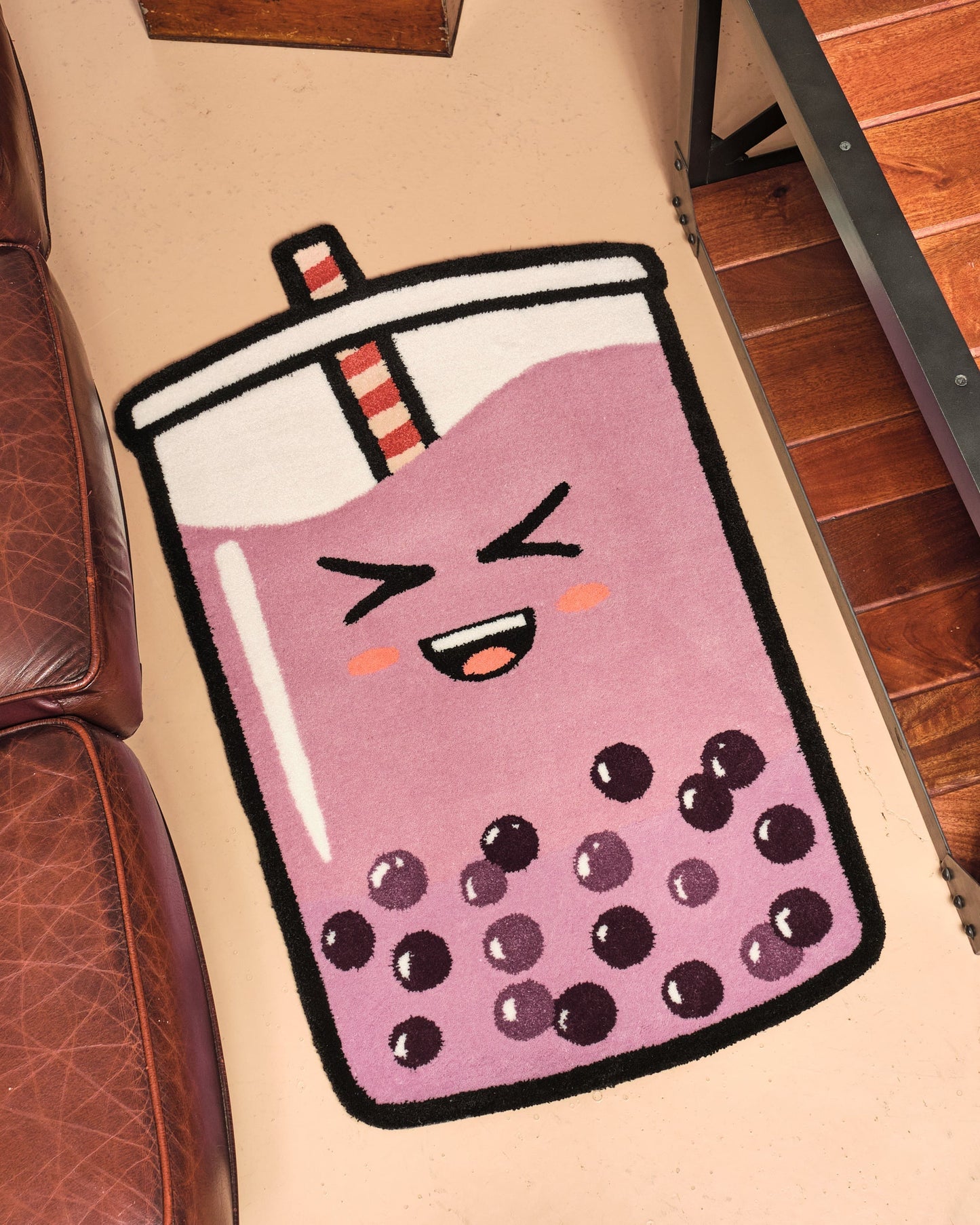 Boba Tea Rug Unisex T-shirt, Sweatshirt, Hoodie, Long Sleeve Tee - T-Shirt, Sweatshirt, Hoodie