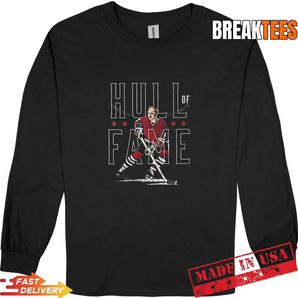 Bobby Hull Chicago Blackhawks Hockey Of Fame - Adult & Kids T-Shirts, Sweatshirts & Hoodies apparel design preview 3