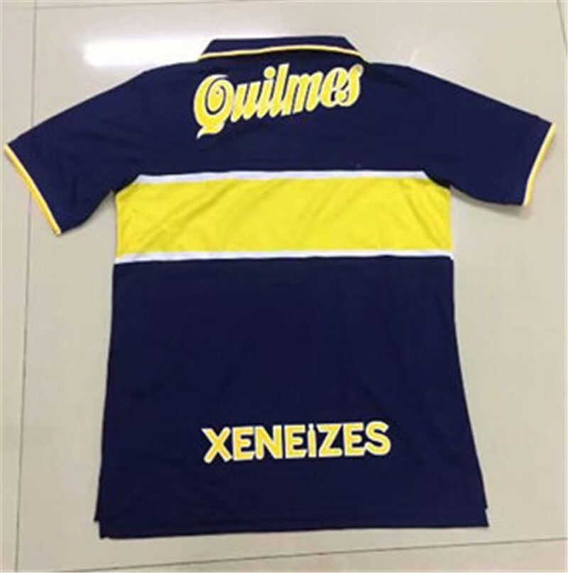 Boca home blue 97-98 retro soccer jersey Style 2 sports jersey product view 1