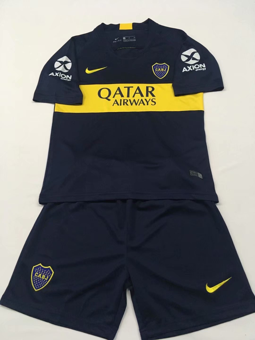 Boca home blue kids soccer jersey 18-19 season sports jersey product view 1