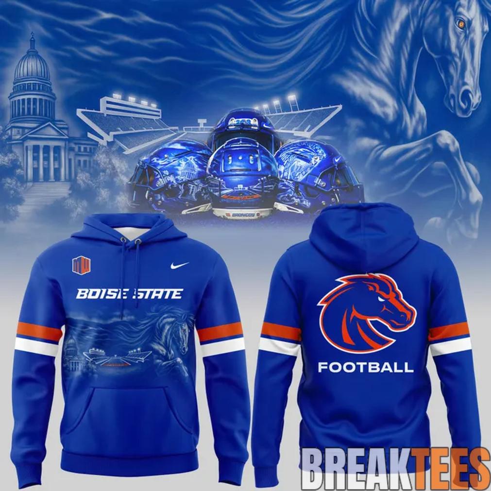 Boise State Broncos Football The Blue and the State of Idaho Hoodie Unisex T-shirt, Sweatshirt, Hoodie, Long Sleeve Tee - T-Shirt, Sweatshirt, Hoodie