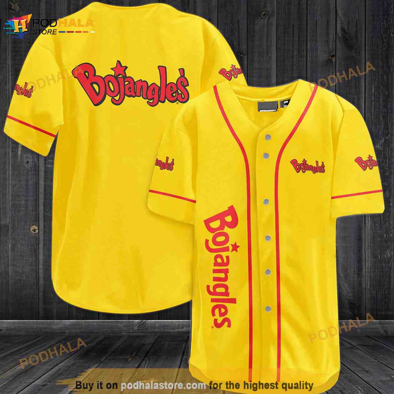 Bojangles 3D Baseball Jersey Dy3 baseball jersey product view 1