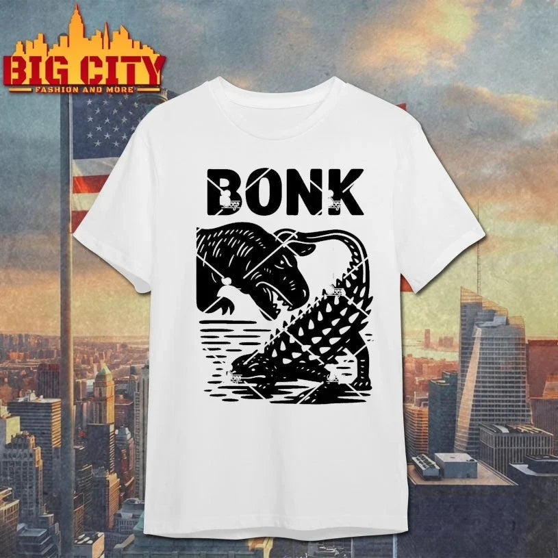 Bonk Dinosaur Prehistoric Humor shirt Unisex T-shirt, Sweatshirt, Hoodie, Long Sleeve Tee - T-Shirt, Sweatshirt, Hoodie