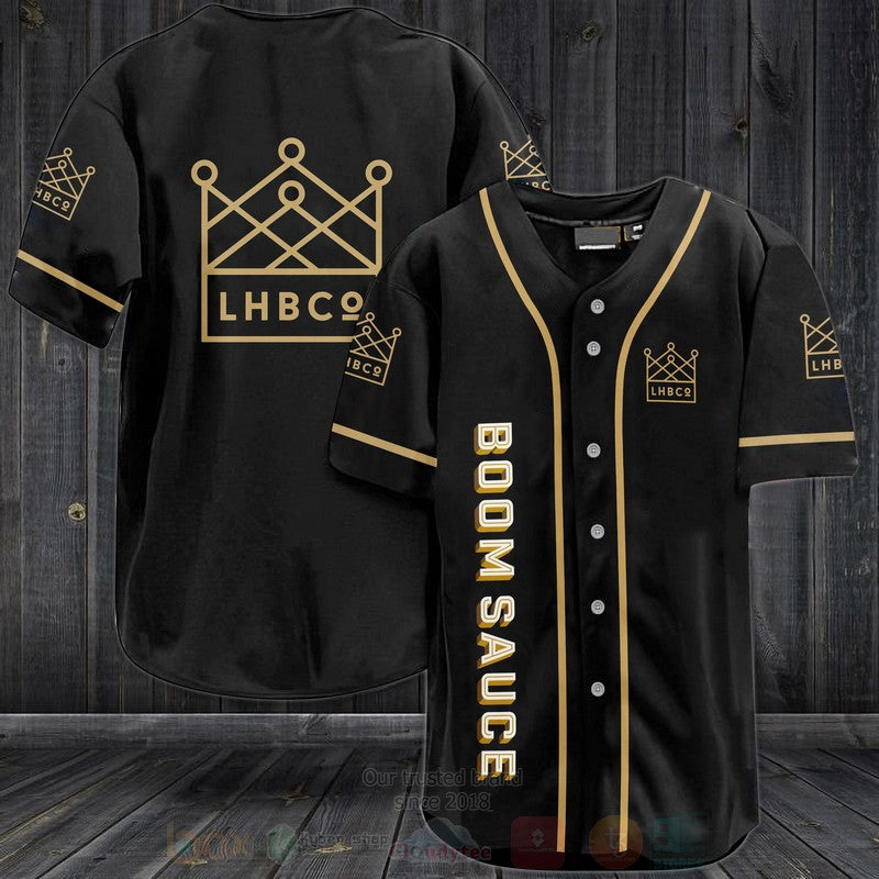 FASHION BoomSauce Baseball Jerseys Botton Shirt baseball jersey product view 1