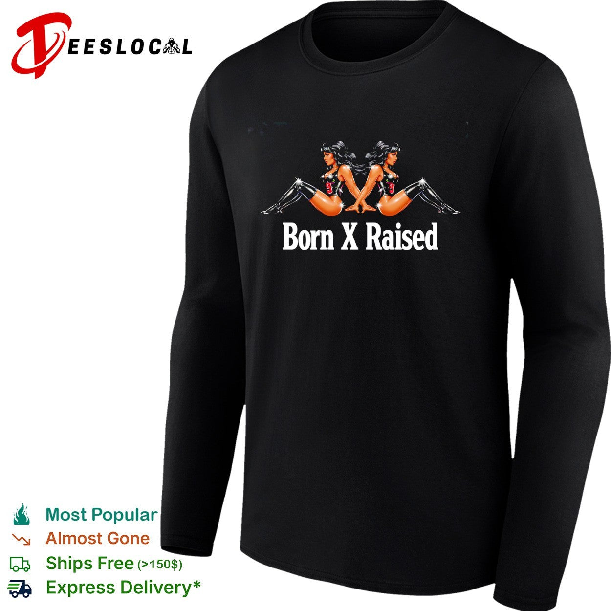 Born x Raised two women number 9 jerseys back to back shirt sports jersey product view 4