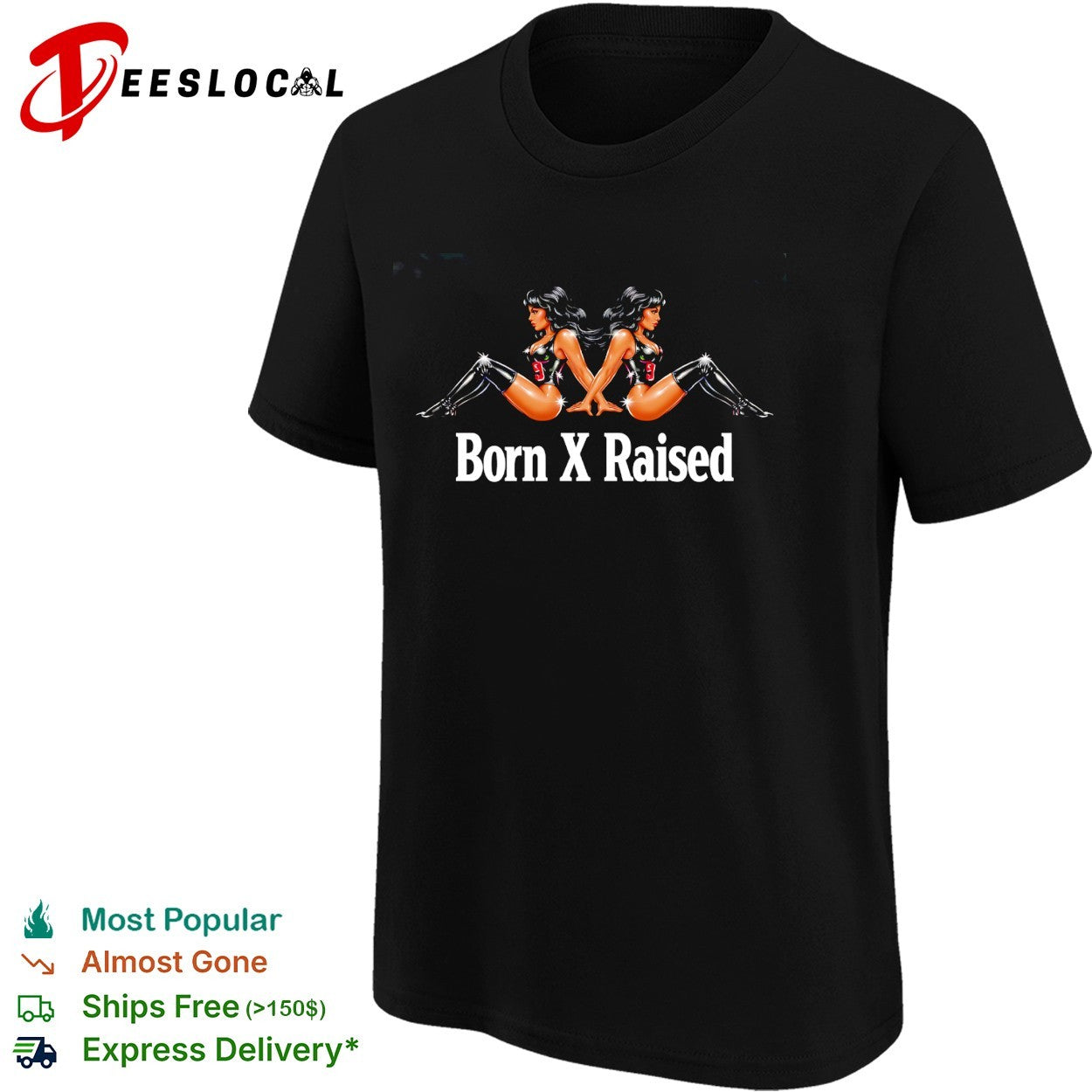 Born x Raised two women number 9 jerseys back to back shirt sports jersey product view 5