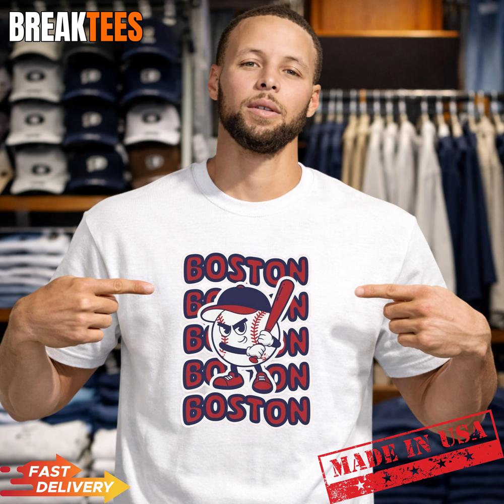 Boston Baseball Retro Mascot Shirt Unisex T-shirt, Sweatshirt, Hoodie, Long Sleeve Tee - T-Shirt, Sweatshirt, Hoodie