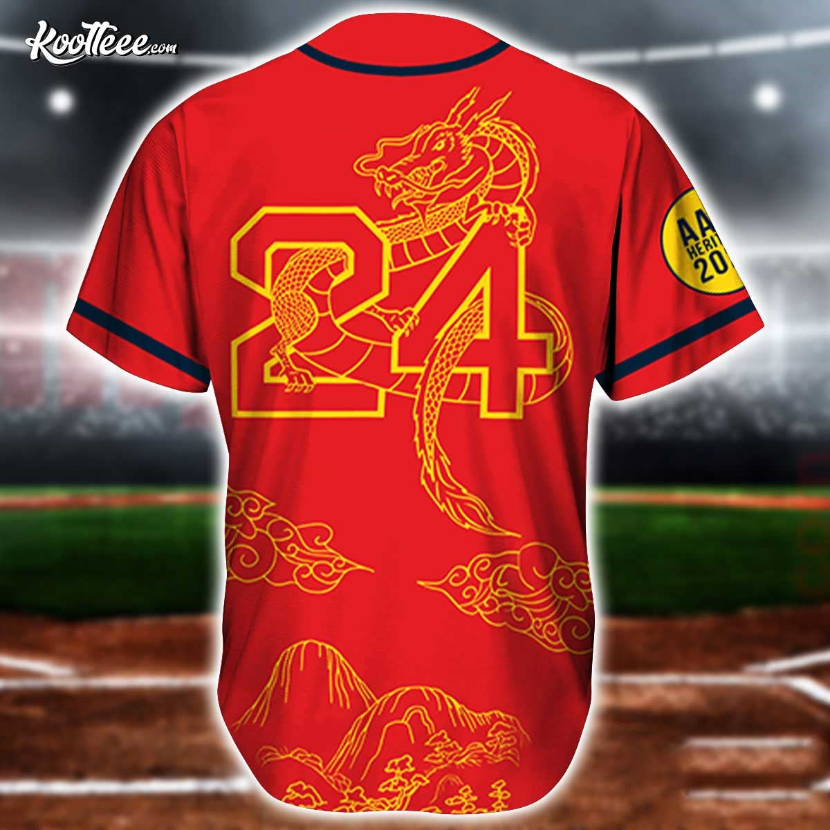 Boston Red Sox 2024 AAPI Celebration Baseball Jersey baseball jersey product view 3