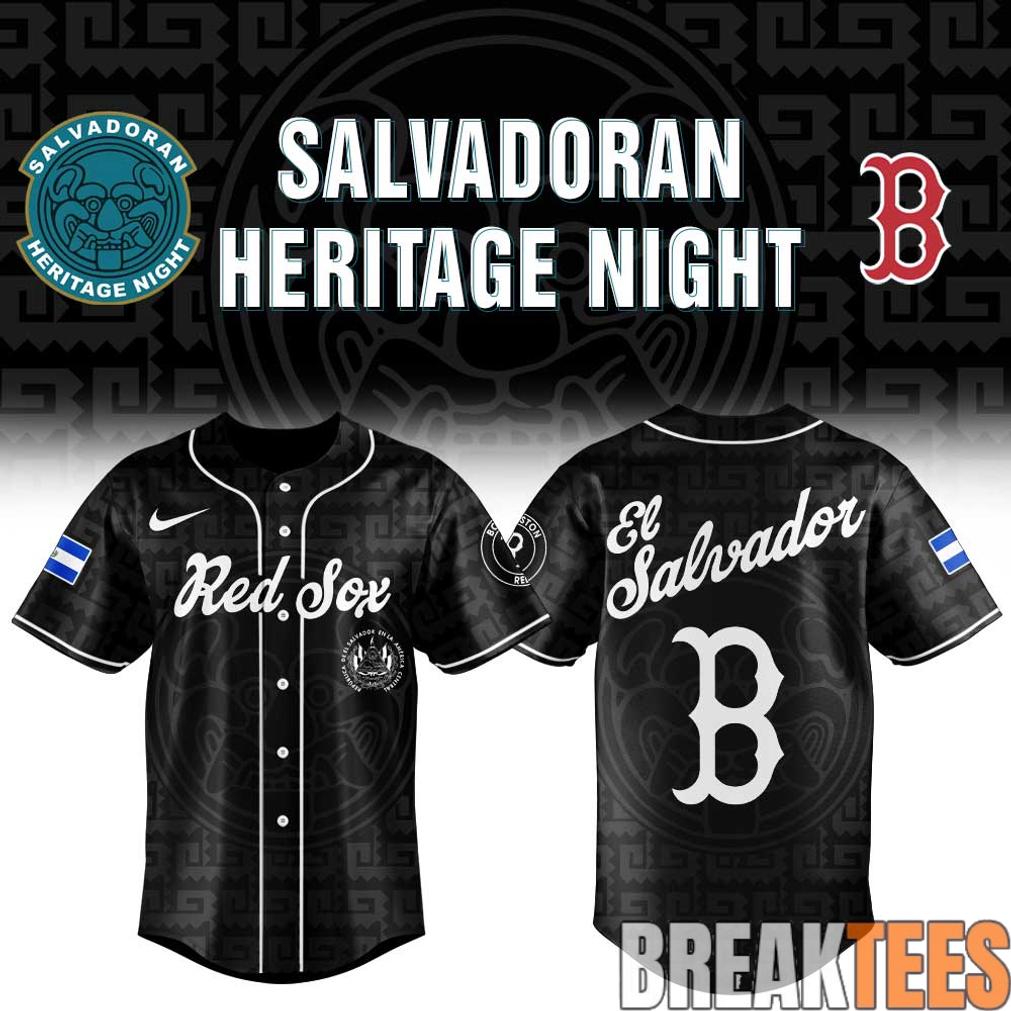 Boston Red Sox El Salvadoran Heritage Night 2026 Baseball Jersey Unisex T-shirt, Sweatshirt, Hoodie, Long Sleeve Tee - T-Shirt, Sweatshirt, Hoodie