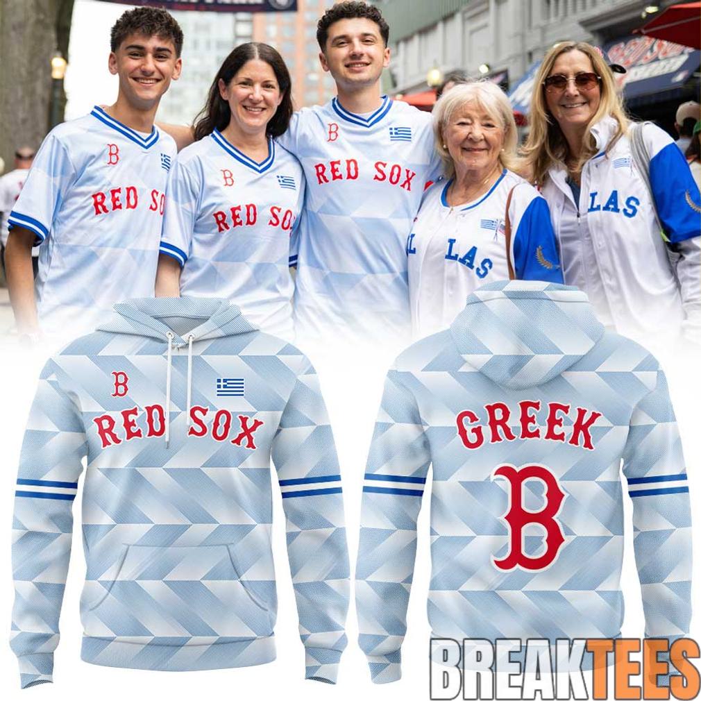 Boston Red Sox Greek American Celebration Night 2026 Special Hoodie Unisex T-shirt, Sweatshirt, Hoodie, Long Sleeve Tee - T-Shirt, Sweatshirt, Hoodie