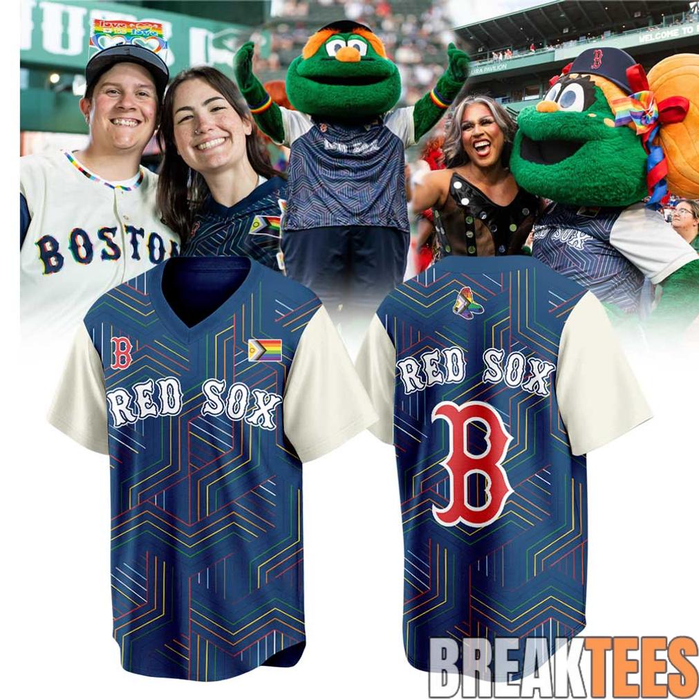 Boston Red Sox Happy Pride Night 2026 Baseball Jersey Unisex T-shirt, Sweatshirt, Hoodie, Long Sleeve Tee - T-Shirt, Sweatshirt, Hoodie