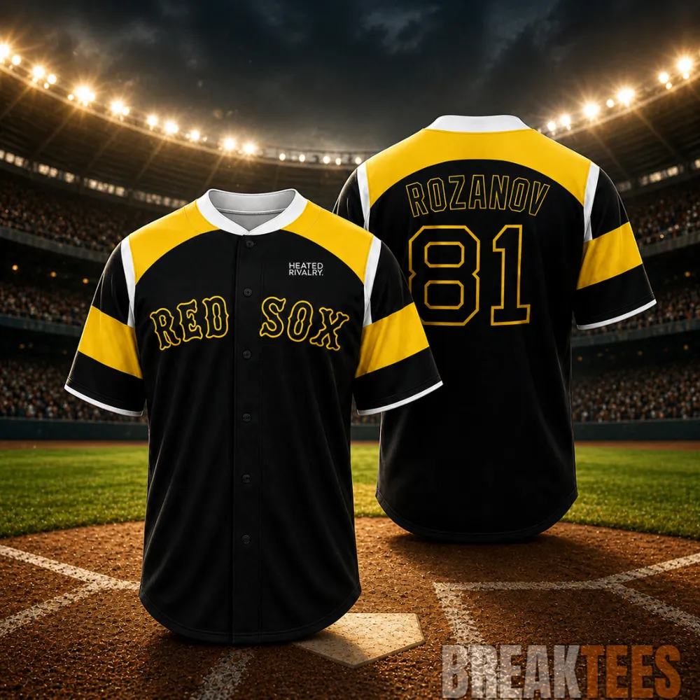Boston Red Sox Heated Rivalry Night Rozanov 81 Baseball Jersey Unisex T-shirt, Sweatshirt, Hoodie, Long Sleeve Tee - T-Shirt, Sweatshirt, Hoodie