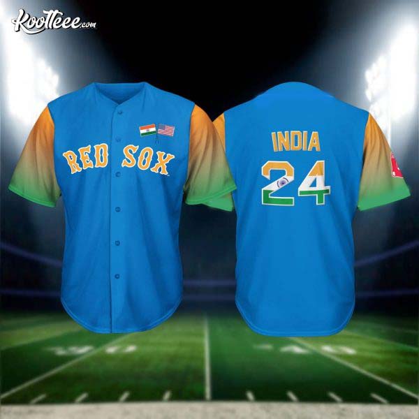 Boston Red Sox India Celebration Gift Baseball Jersey baseball jersey product view 1