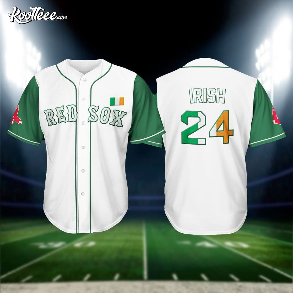Boston Red Sox Irish Celebration Gift 2024 Baseball Jersey baseball jersey product view 1