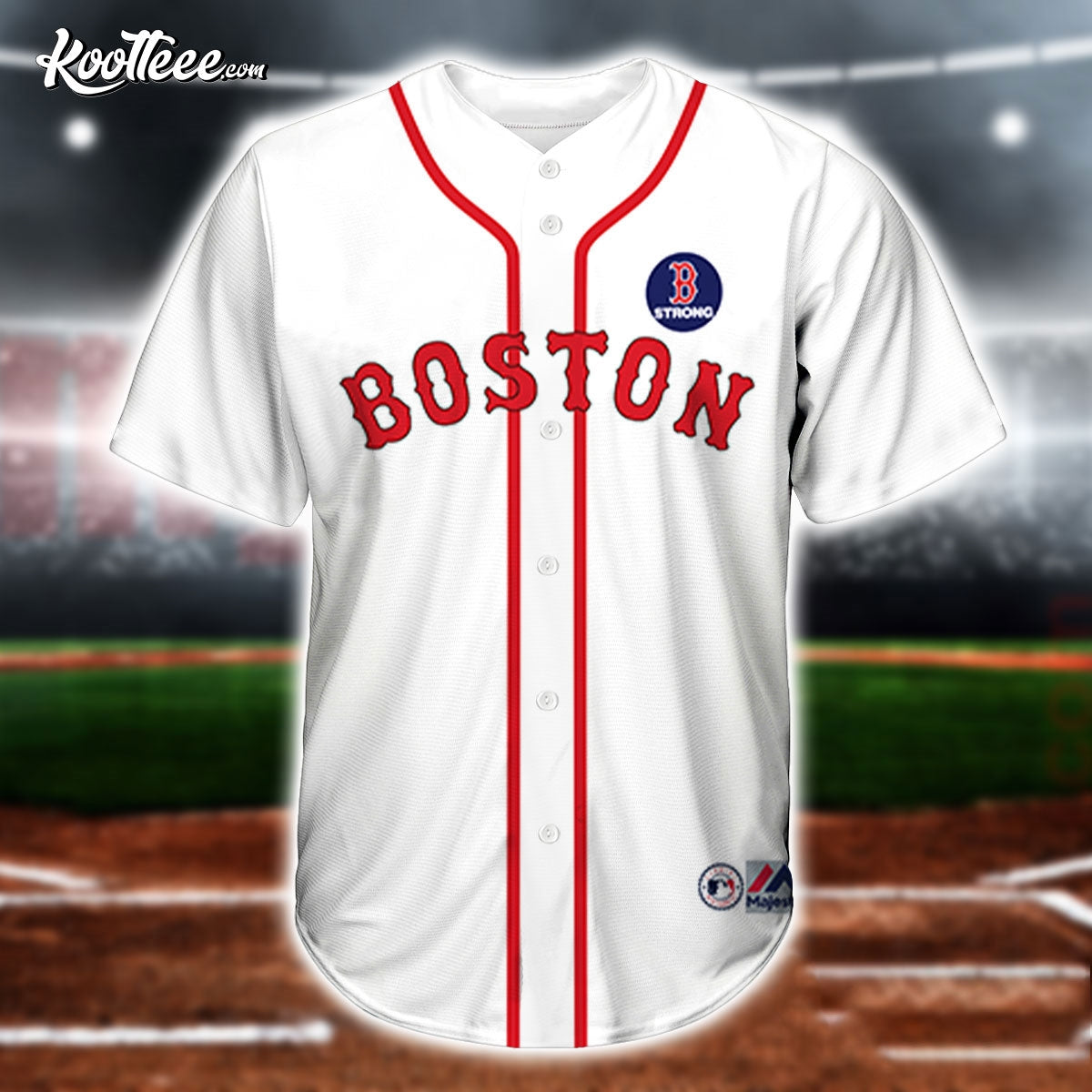 Boston Red Sox MLB Baseball Jersey baseball jersey product view 2