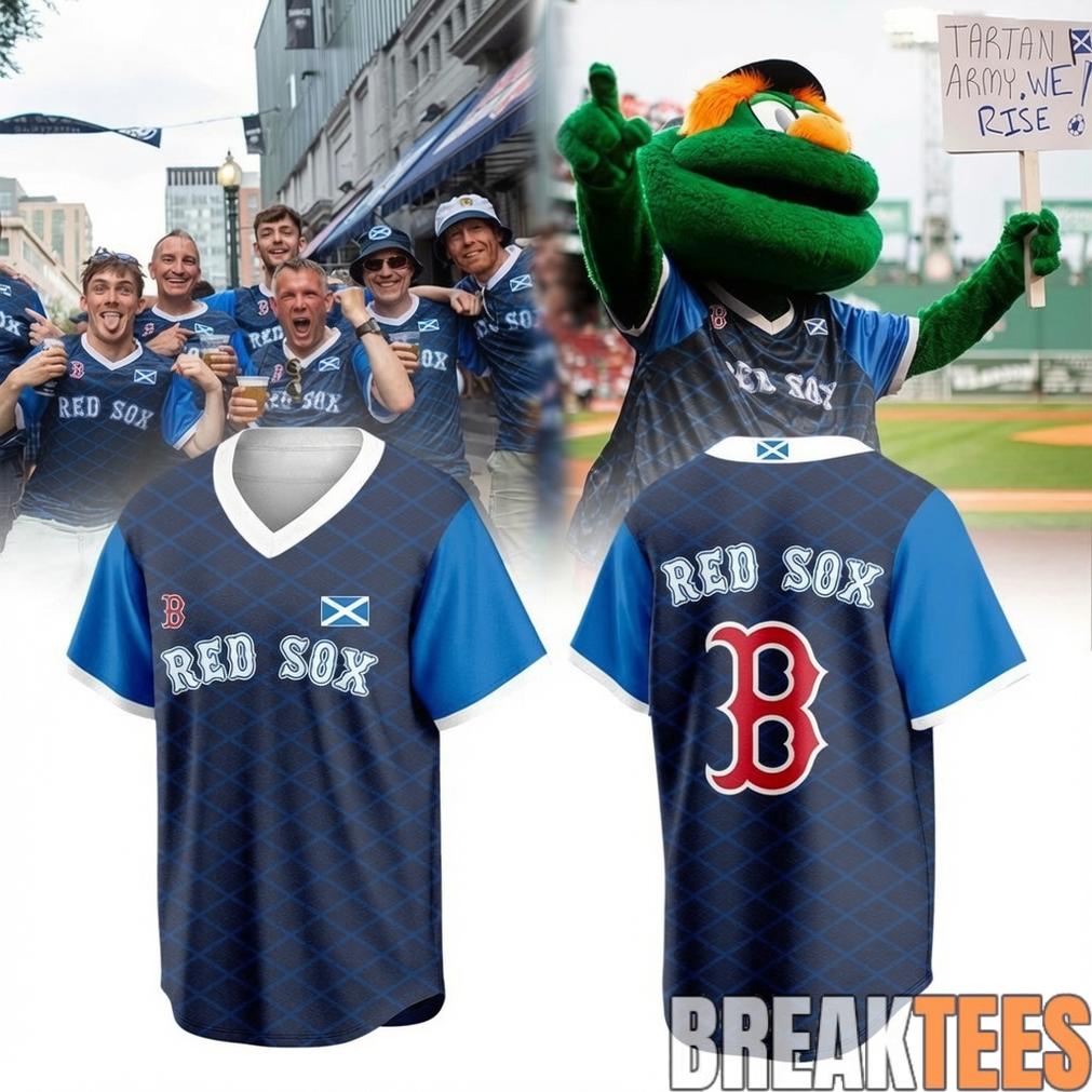 Boston Red Sox Scottish Celebration 2026 Baseball Jersey baseball jersey product view 1