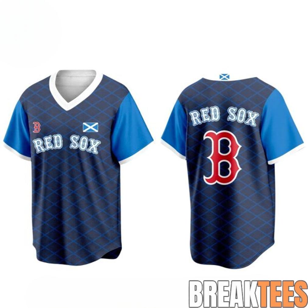 Boston Red Sox Scottish Celebration 2026 Baseball Jersey baseball jersey product view 2