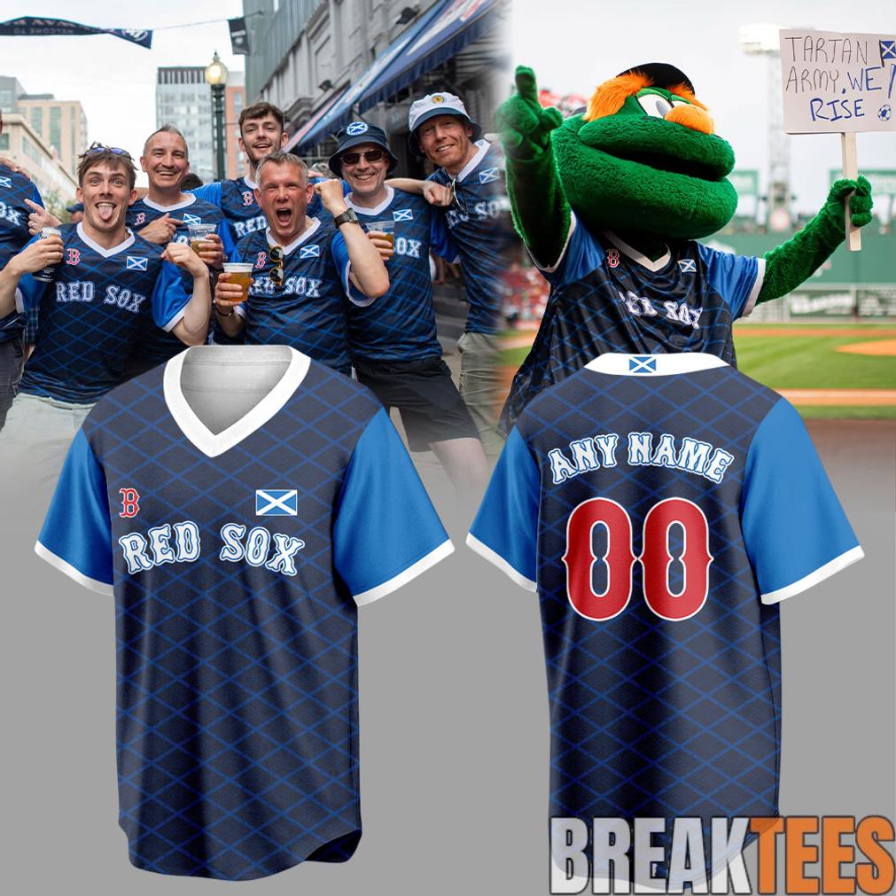 Boston Red Sox Scottish Celebration 2026 Custom Baseball Jersey Unisex T-shirt, Sweatshirt, Hoodie, Long Sleeve Tee - T-Shirt, Sweatshirt, Hoodie