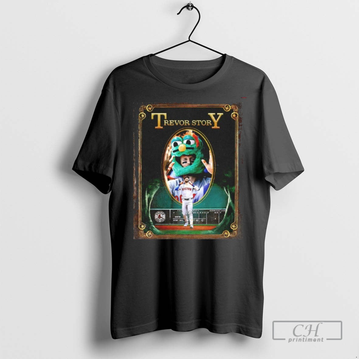Boston Red Sox Trevor Story Mascot Artistic Baseball T Shirts Unisex T-shirt, Sweatshirt, Hoodie, Long Sleeve Tee - T-Shirt, Sweatshirt, Hoodie