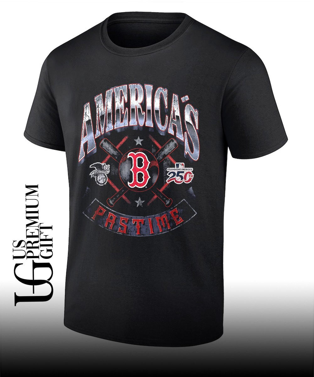 Boston Red Sox baseball Americana 250th Pastime celebrating logo shirt Unisex T-shirt, Sweatshirt, Hoodie, Long Sleeve Tee - T-Shirt, Sweatshirt, Hoodie