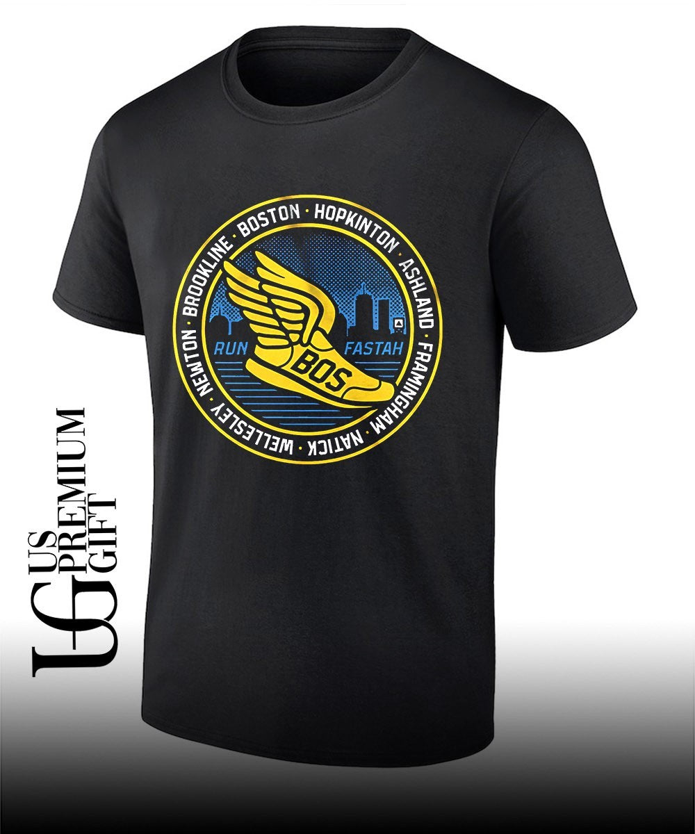 Boston Run Fastah Skyline Rotary shirt Unisex T-shirt, Sweatshirt, Hoodie, Long Sleeve Tee - T-Shirt, Sweatshirt, Hoodie