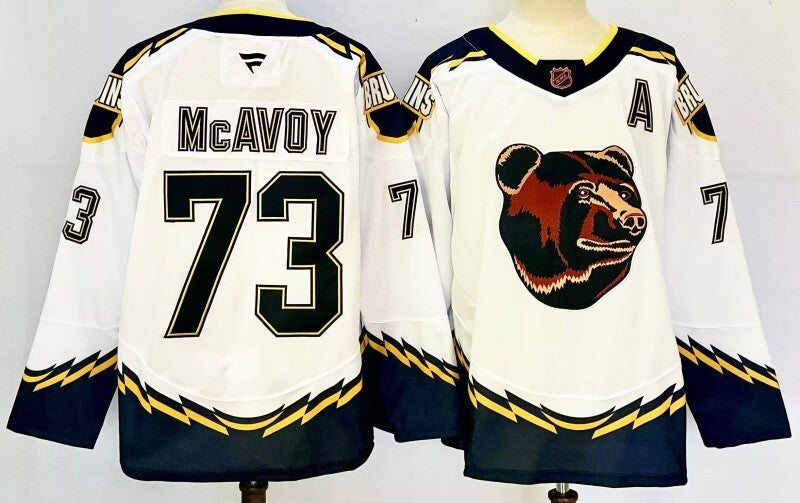 Boston Bruins #73 Charlie McAvoy Style 2 Hockey Jersey hockey jersey product view 1
