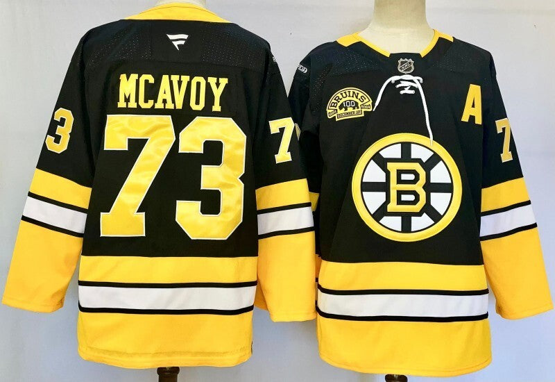 Boston Bruins #73 Charlie McAvoy Style 3 Hockey Jersey hockey jersey product view 1