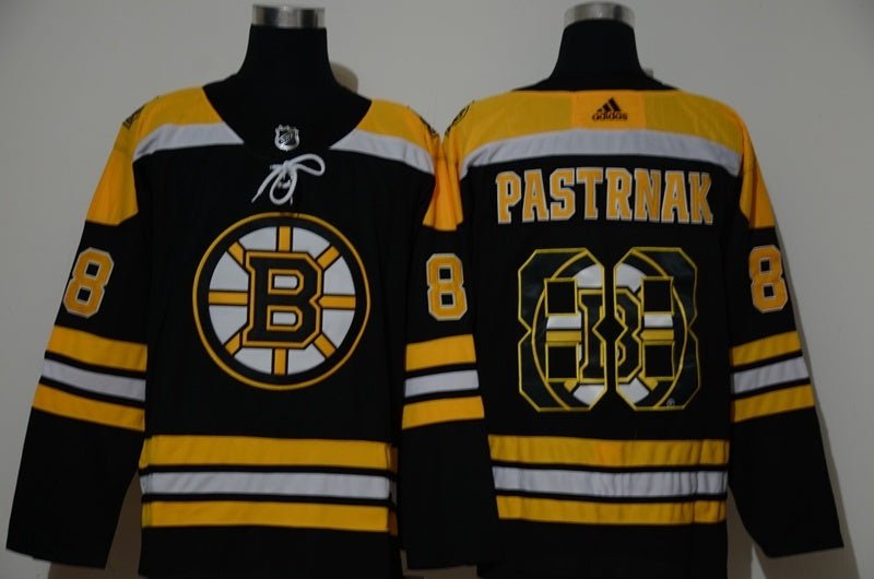 Boston Bruins #88 David Pastrnak Team LOGO Edition Hockey Jersey hockey jersey product view 1