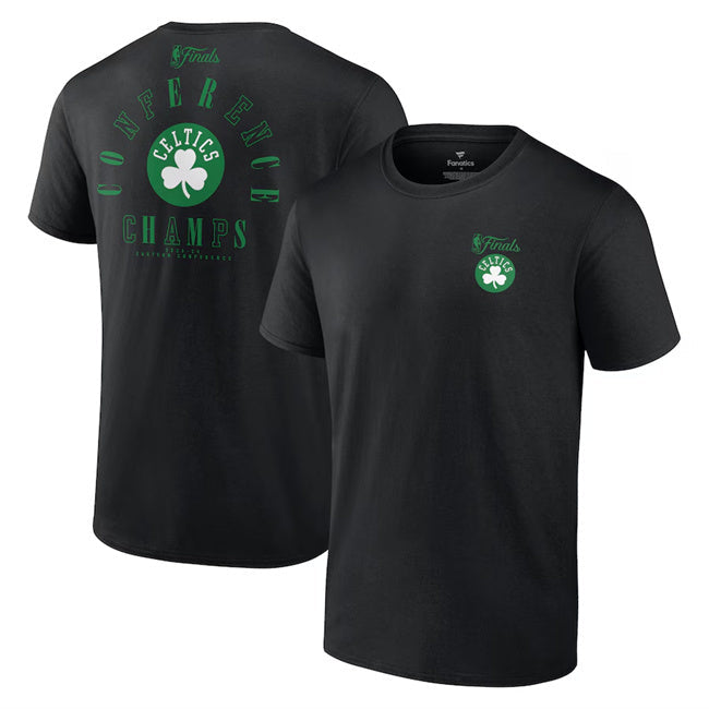 Boston Celtics Black 2024 Eastern Conference Champions Perimeter Defense T-Shirt Basketball Jersey basketball jersey product view 1