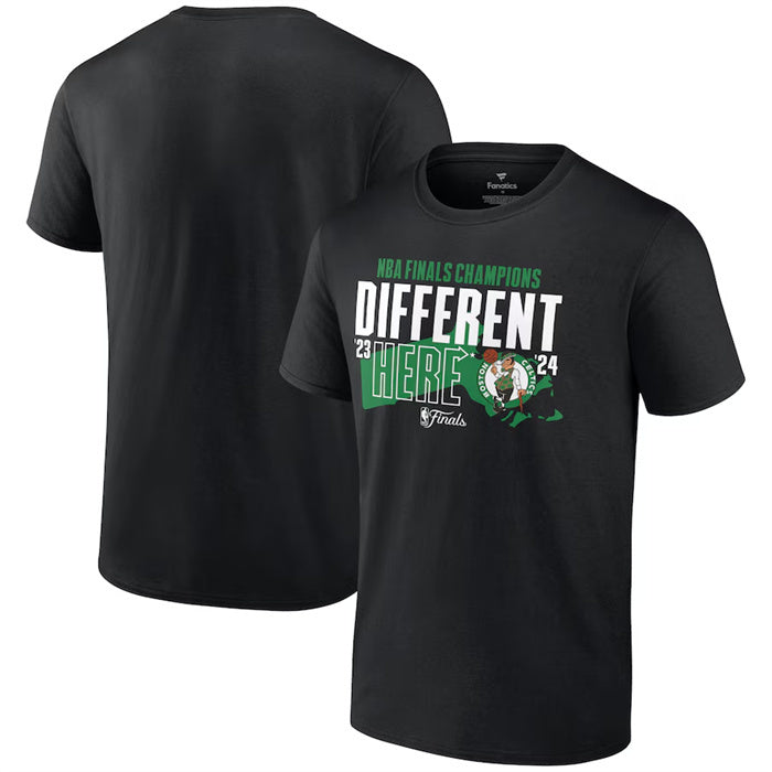 Boston Celtics Black 2024 Finals Champions Outlet Pass Hometown Originals T-Shirt Basketball Jersey basketball jersey product view 1