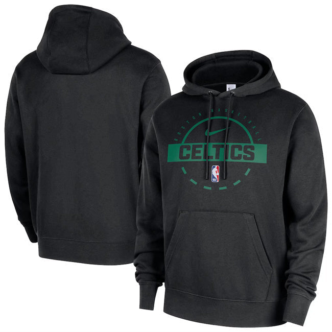 Boston Celtics Black 2025 26 Practice Club Pullover Hoodie Basketball Jersey basketball jersey product view 1