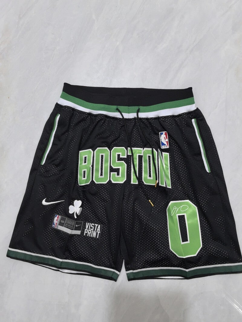 Boston Celtics Celtics Black Retro Shorts Style 2 Basketball Jersey basketball jersey product view 1