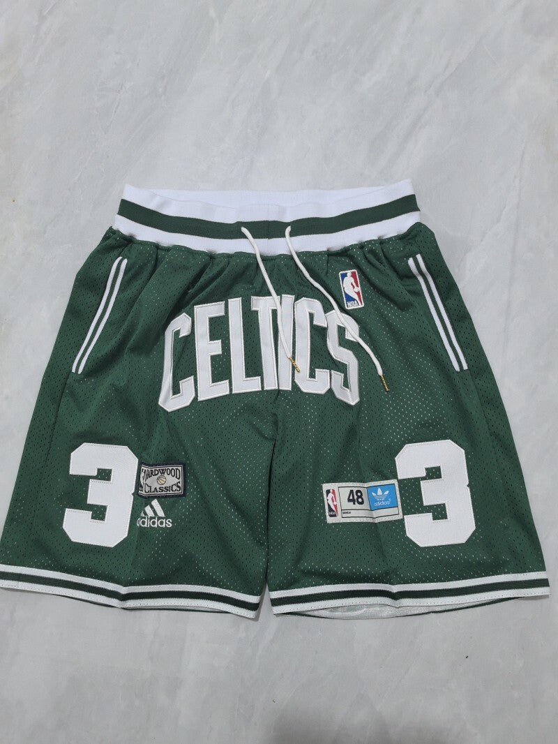 Boston Celtics Celtics Green Retro Shorts Style 4 Basketball Jersey basketball jersey product view 1