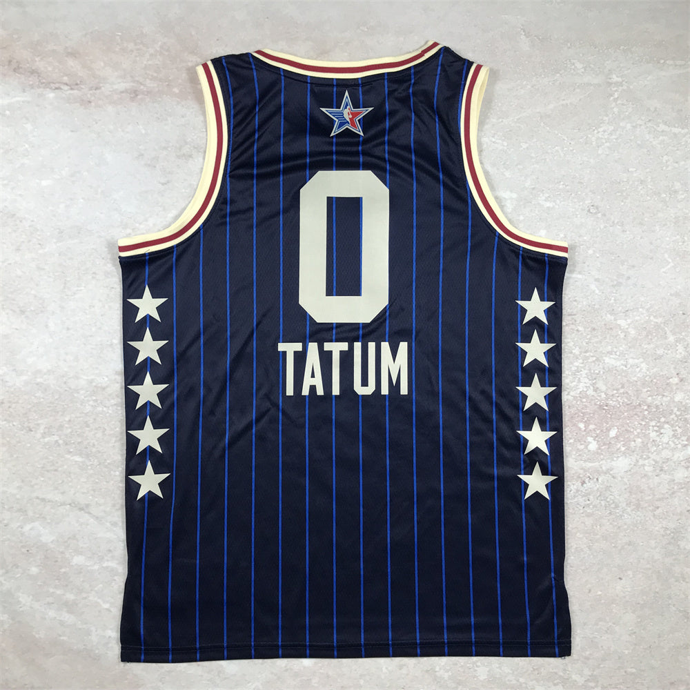 Boston Celtics #0 Jayson Tatum 2024 NBA All-Star Swingman Jersey Hot Press 24 All-Star Blue Hot Press S-XXL basketball jersey product view 1