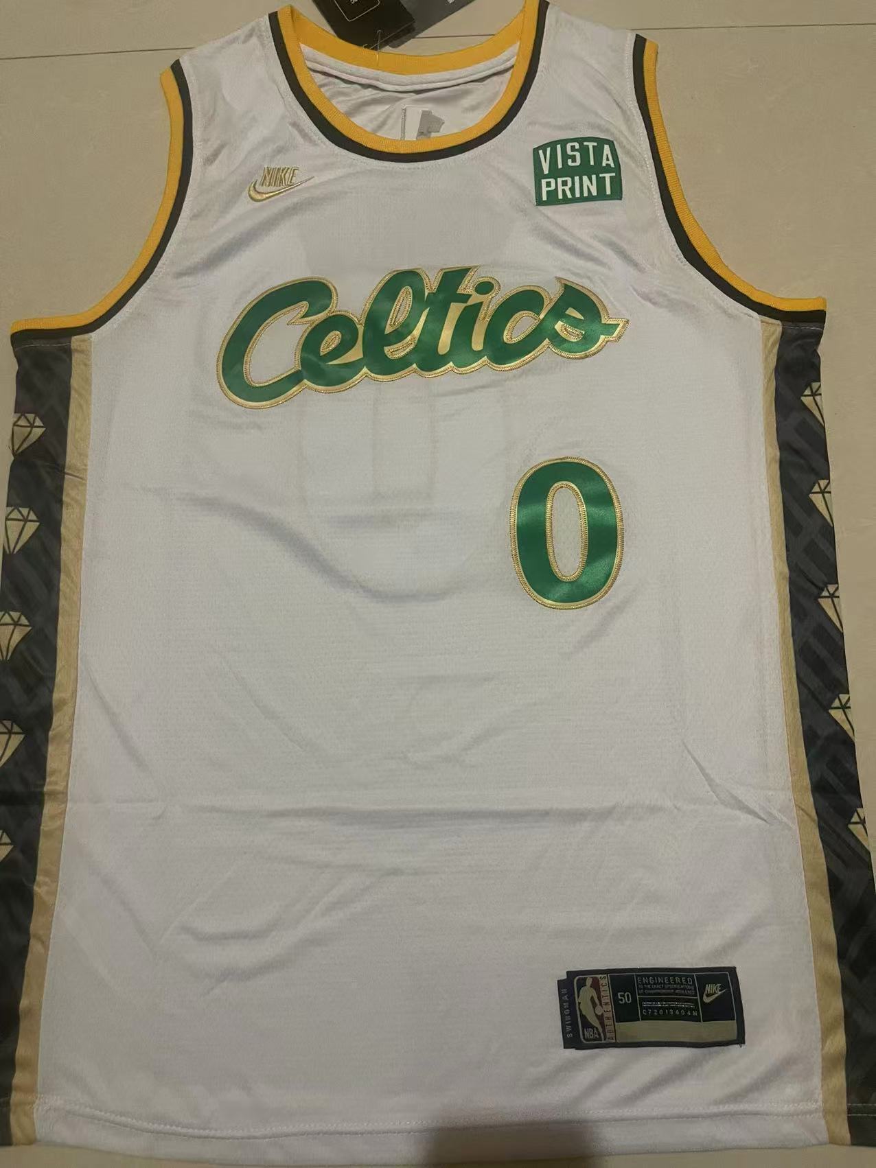 Boston Celtics #0 Jayson Tatum Celtics 0 # Green Style 2 Basketball Jersey basketball jersey product view 1
