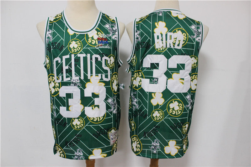 Boston Celtics #33 Larry Bird Celtics 33 # Green Edition Limited Retro Jersey --hwc jersey tear up pack Swingman Jersey basketball jersey product view 1