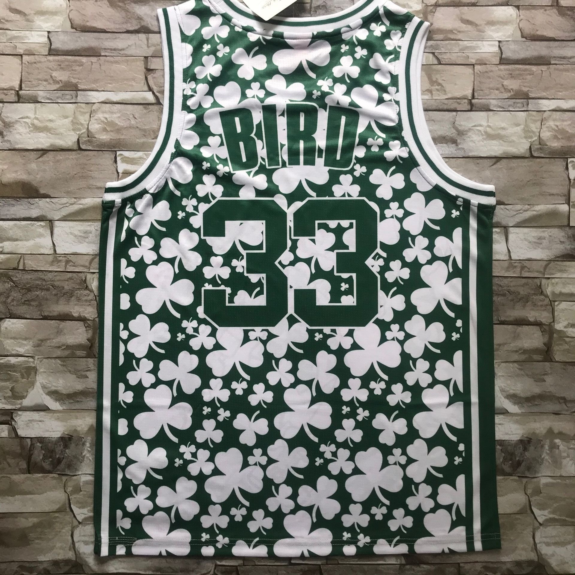 Boston Celtics #33 Larry Bird Style 6 Basketball Jersey basketball jersey product view 1
