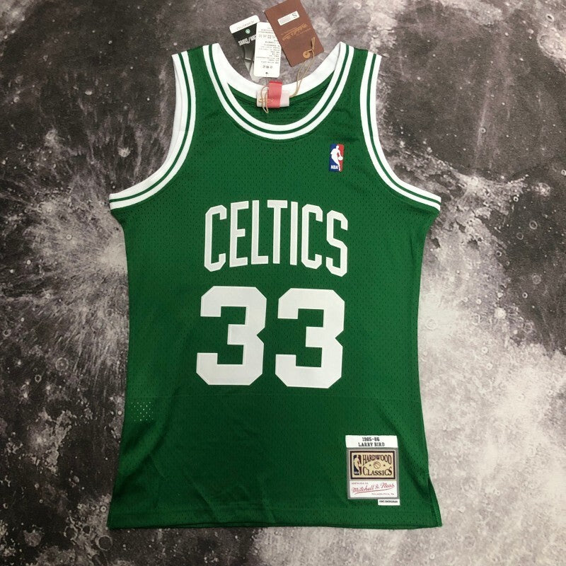Boston Celtics #33 Larry Bird sw Celtics 86 Season 33 # Bird Style 2 Basketball Jersey basketball jersey product view 1