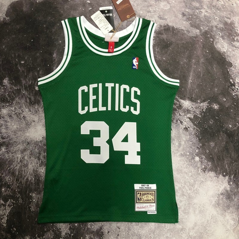 Boston Celtics #34 Paul Pierce sw Celtics 08 Season 34 # Style 2 Basketball Jersey basketball jersey product view 1