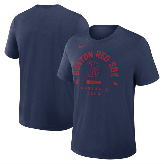 Boston Red Sox Navy Collection Early Work Tri-Blend Dri-FIT T-Shirt Baseball Jersey baseball jersey product view 1