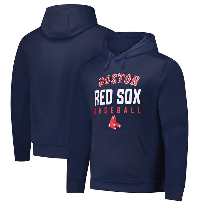 Boston Red Sox Navy Dunbrooke Champion Pullover Hoodie Baseball Jersey baseball jersey product view 1