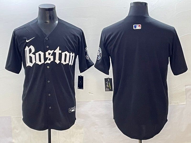 Boston Red Sox Red Sox 5 Collaboration Style 4 Baseball Jersey baseball jersey product view 1