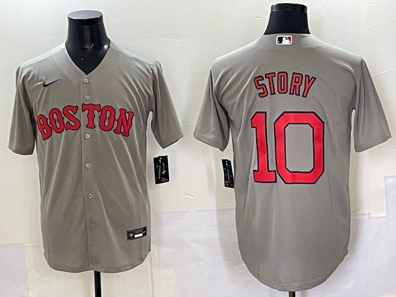 Boston Red Sox #10 Trevor Story Red Sox Adult Style 3 Baseball Jersey baseball jersey product view 1