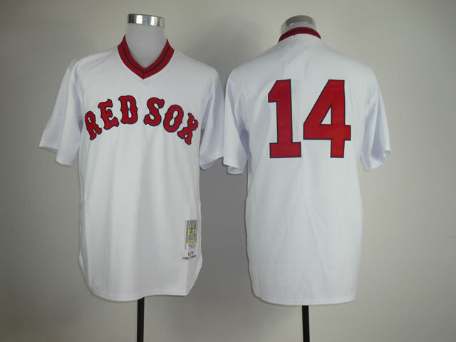 Boston Red Sox #14 Style 1 Baseball Jersey baseball jersey product view 1